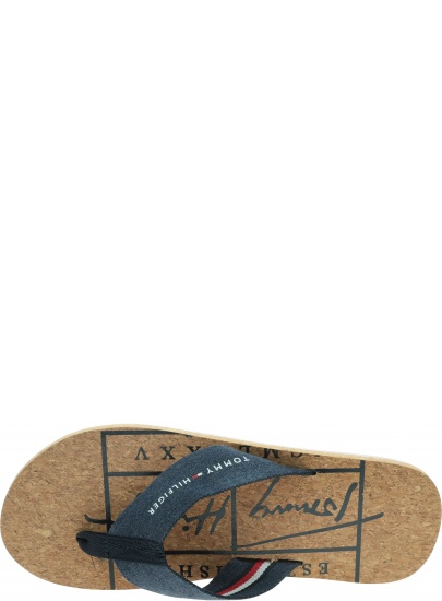 Japonki Męskie TOMMY HILFIGER Printed Cork FM0FM03638 DW5