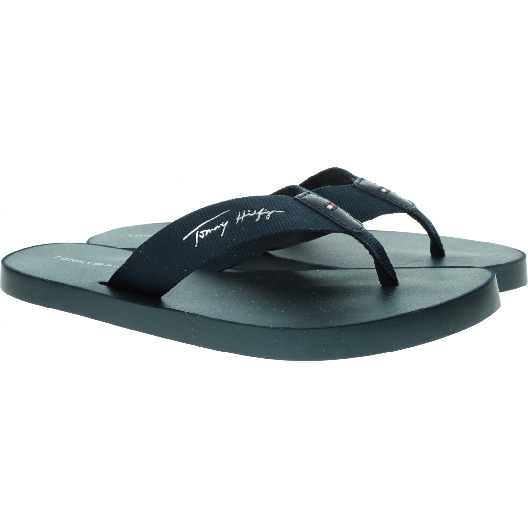Japonki Damskie TOMMY HILFIGER Tommy Metallic Flat FW0FW05757 DW5