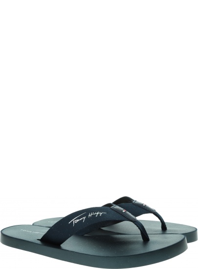 Japonki Damskie TOMMY HILFIGER Tommy Metallic Flat FW0FW05757 DW5