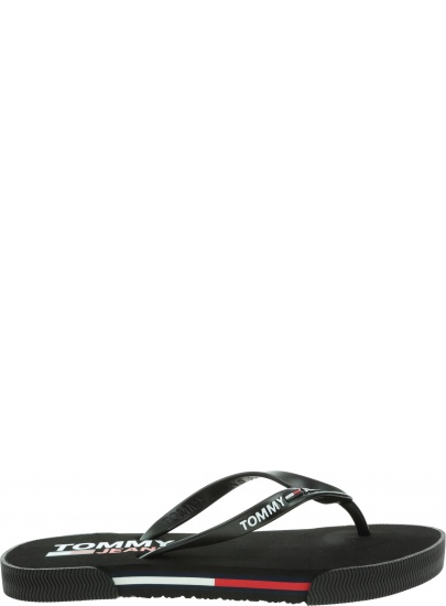 Japonki Damskie TOMMY JEANS Essential Flat Sandal EN0EN01433 BDS