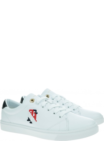 Białe Sneakersy TOMMY HILFIGER Tommy Monogram FW0FW05794 YBR