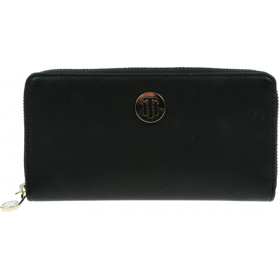 Duży Portfel Damski TOMMY HILFIGER Honey Lrg Za Wallet AW0AW09534 BDS