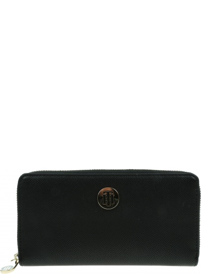 Duży Portfel Damski TOMMY HILFIGER Honey Lrg Za Wallet AW0AW09534 BDS