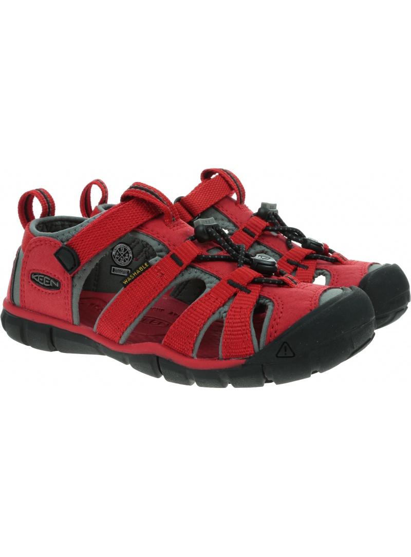 Sportowe Sandały KEEN Seacamp II Cnx Racing Red/Gargoyle 1014470 Sportowe Sandały KEEN Seacamp II Cnx Racing Red/Gargoyle 1014470