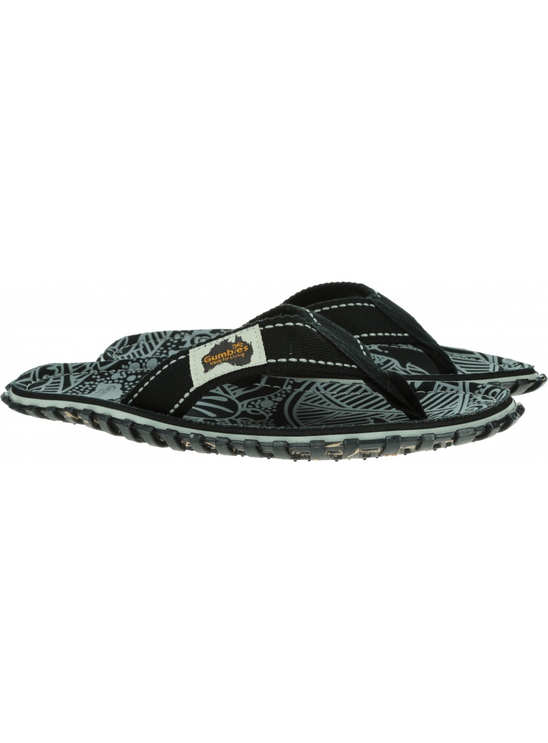 Japonki GUMBIES Islander Canvas Black Signature