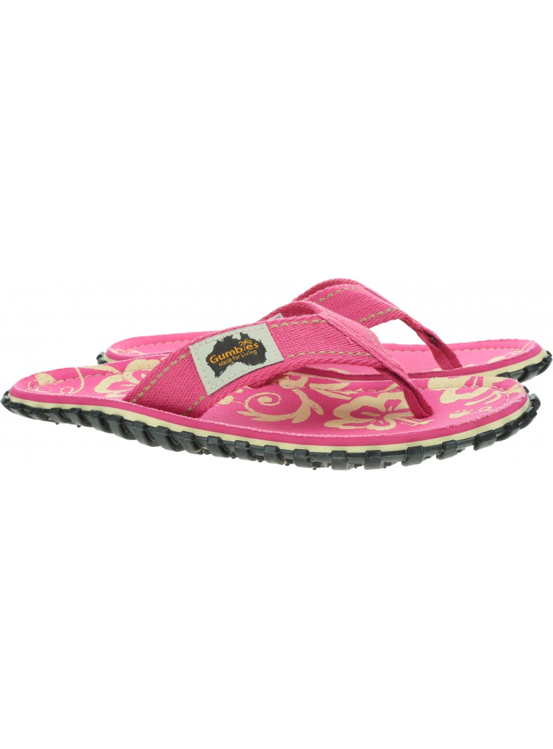 GUMBIES Islander Canvas Pink Hibiscus | EN