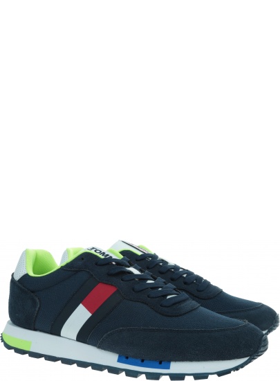 Sneakersy Męskie TOMMY JEANS Runner Sneaker Retro EM0EM00725 C87