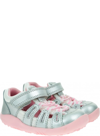 Ultralekkie Sandały BOBUX Summit Silver Metallic + Candy 637205