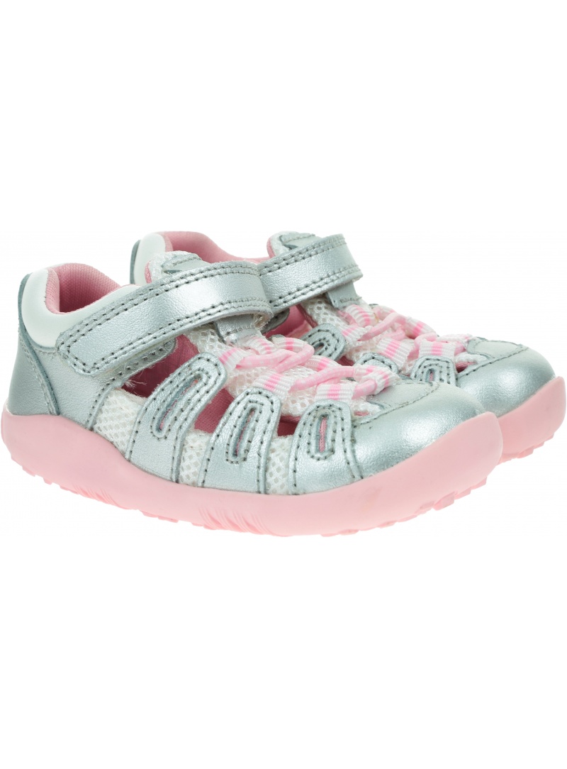 Ultralekkie Sandały BOBUX Summit Silver Metallic + Candy 637205 Ultralekkie Sandały BOBUX Summit Silver Metallic + Candy 637205