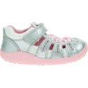 Ultralekkie Sandały BOBUX Summit Silver Metallic + Candy 637205