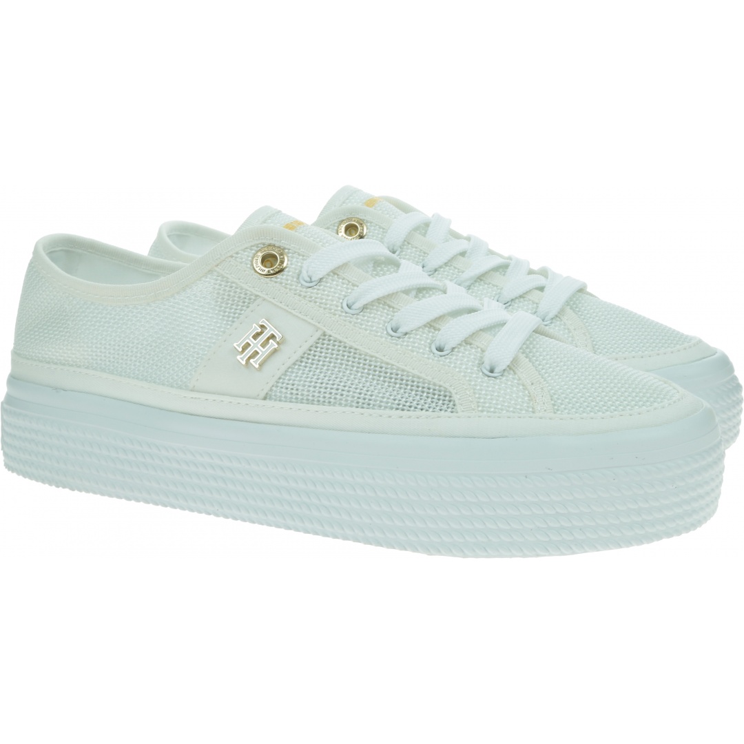Białe Trampki TOMMY HILFIGER Th Mesh FW0FW05793 YBR