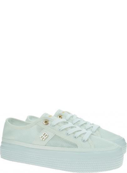 Białe Trampki TOMMY HILFIGER Th Mesh FW0FW05793 YBR