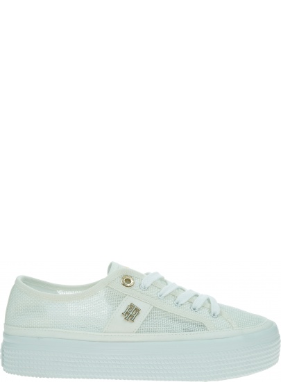 Białe Trampki TOMMY HILFIGER Th Mesh FW0FW05793 YBR