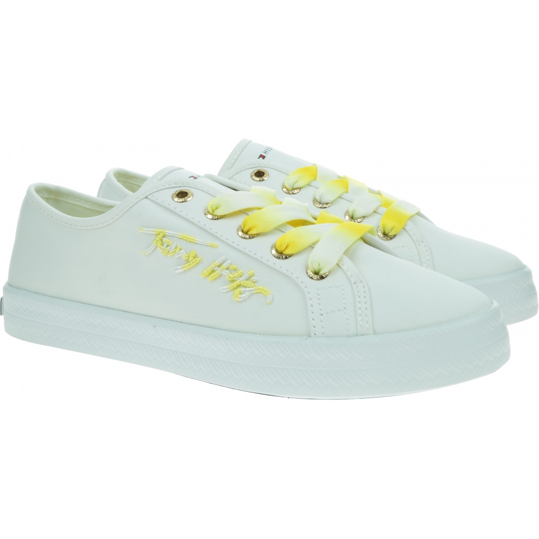 Białe Trampki TOMMY HILFIGER Essential Gradient FW0FW05802 YBR