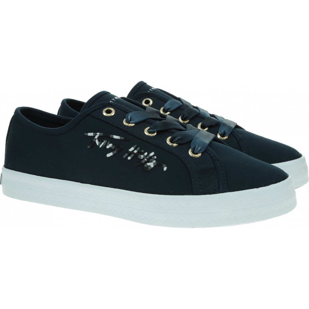 Granatowe Trampki TOMMY HILFIGER Essential Gradient FW0FW05802 DW5