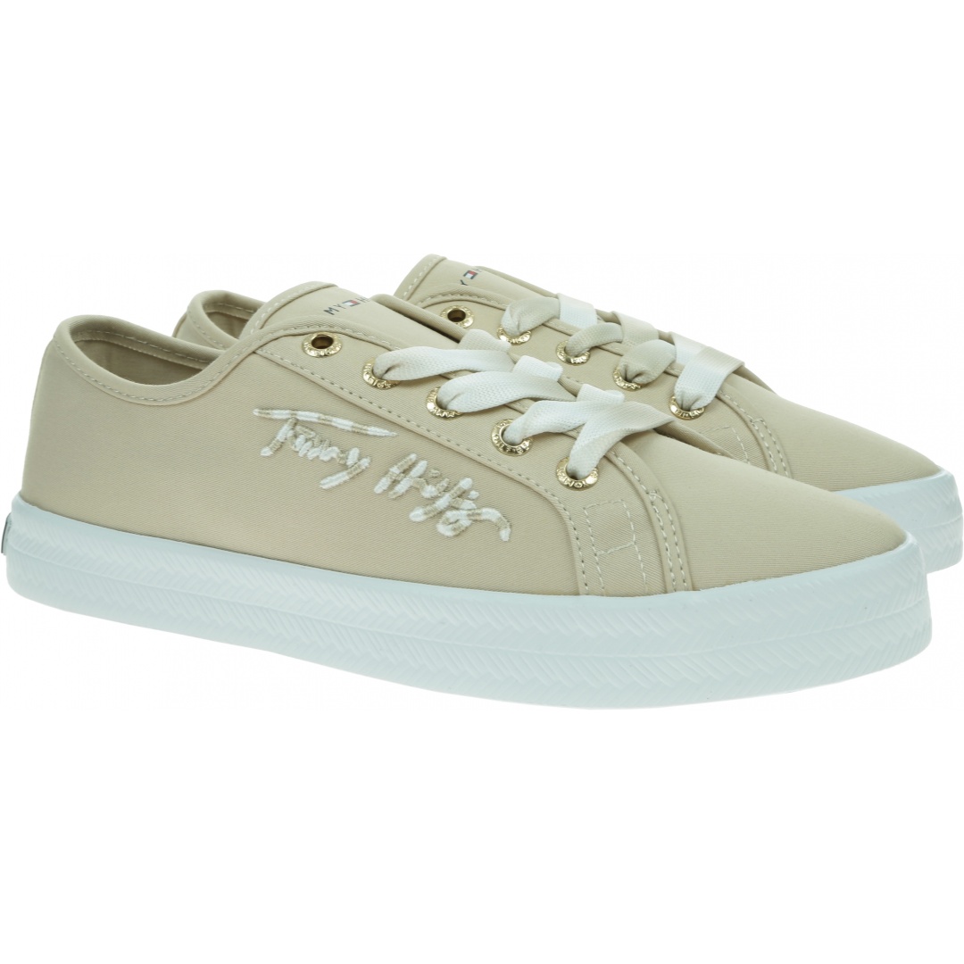 Beżowe Trampki TOMMY HILFIGER Essential Gradient FW0FW05802 ACI