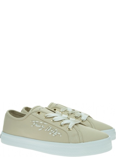 Beżowe Trampki TOMMY HILFIGER Essential Gradient FW0FW05802 ACI
