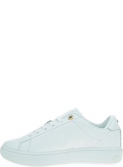Białe Sneakersy TOMMY HILFIGER Signature Leather FW0FW05806 YBR
