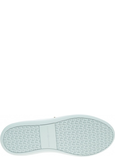 Białe Sneakersy TOMMY HILFIGER Signature Leather FW0FW05806 YBR