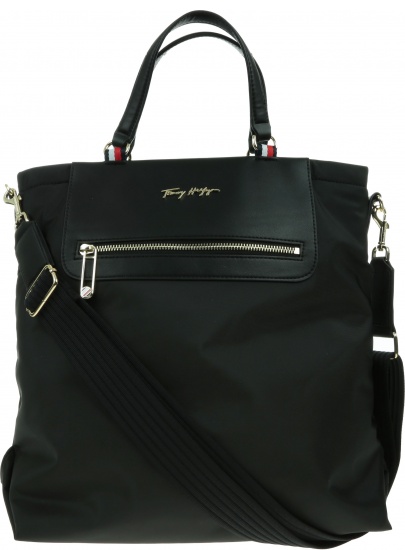 Czarna Torebka TOMMY HILFIGER Tommy Fresh Tote AW0AW10109 BDS