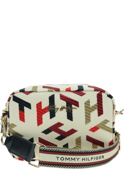 Torebka TOMMY HILFIGER Iconic Tommy Vamera Bag Embr. AW0AW10371 0GY
