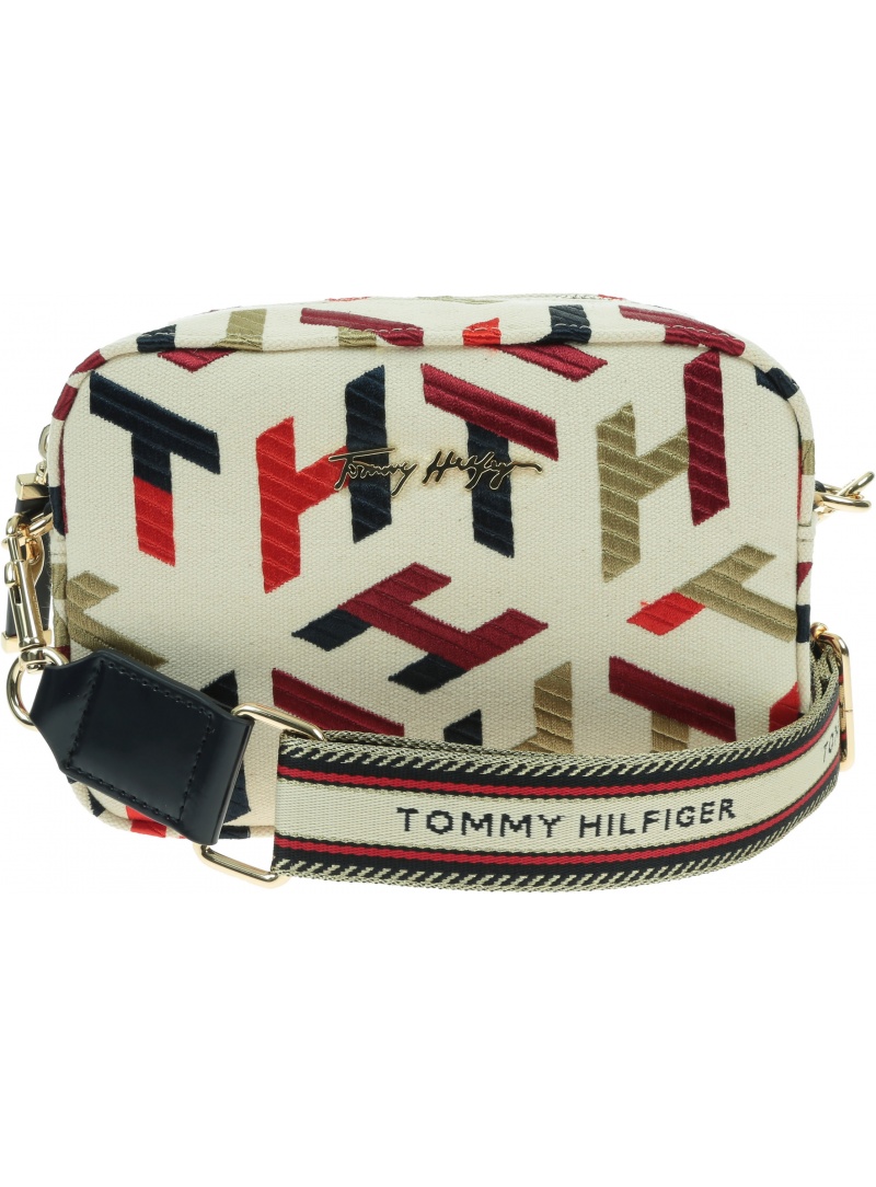 Torebka TOMMY HILFIGER Iconic Tommy Vamera Bag Embr. AW0AW10371 0GY