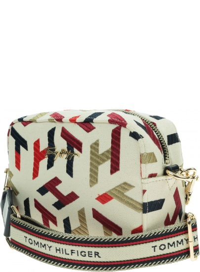 Torebka TOMMY HILFIGER Iconic Tommy Vamera Bag Embr. AW0AW10371 0GY