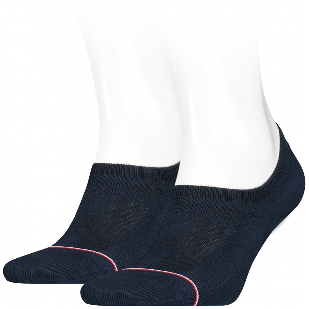 Skarpetki Męskie 100001095 322 TOMMY HILFIGER Men Iconic Footie (2-pak)