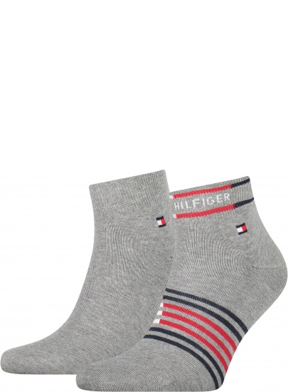 Skarpetki Męskie 100002212 004 TOMMY HILFIGER Men Quarter (2-pak)