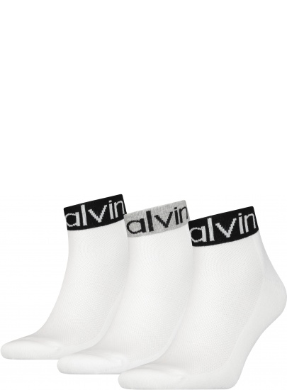 Skarpetki Męskie 701218722 002 CALVIN KLEIN Men Quarter (3-pak)