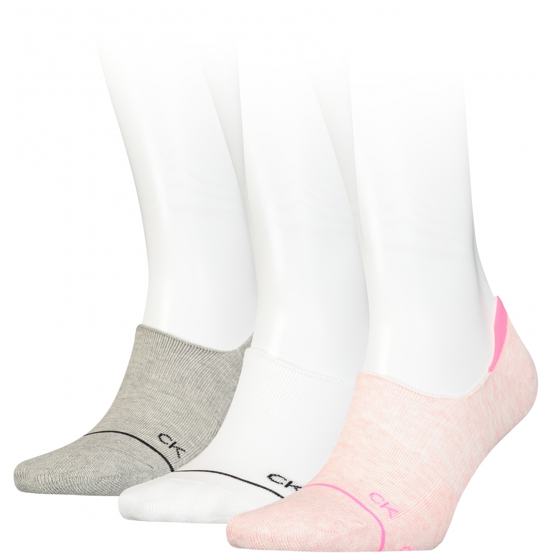Skarpetki Damskie 701218764 003 CALVIN KLEIN Women Footie High Cut (3-pak)