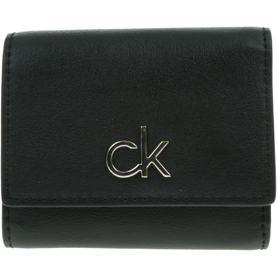 Portfel Damski CALVIN KLEIN Re Lock Trifold K60K608456 BAX