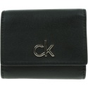 Portfel Damski CALVIN KLEIN Re Lock Trifold K60K608456 BAX