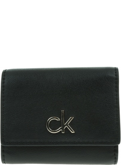 Portfel Damski CALVIN KLEIN Re Lock Trifold K60K608456 BAX