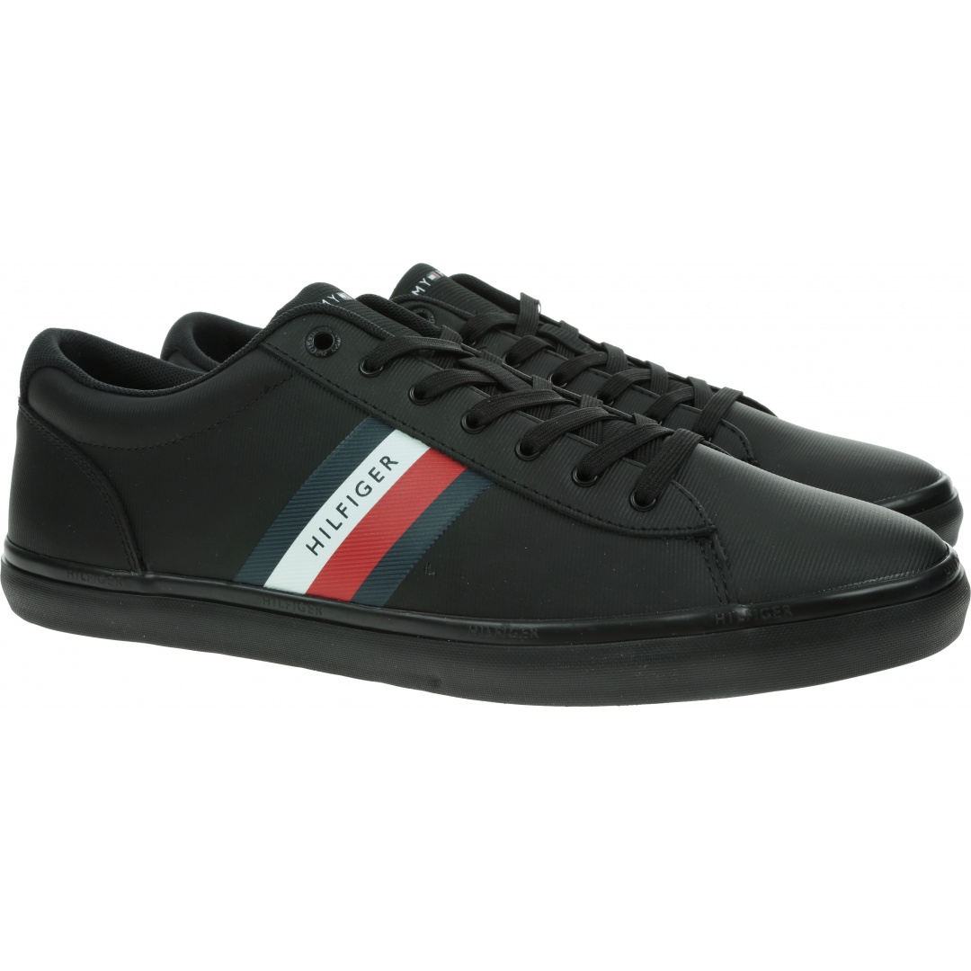 Sneakersy Męskie TOMMY HILFIGER Essentail Leather Vulc Stripes FM0FM03722