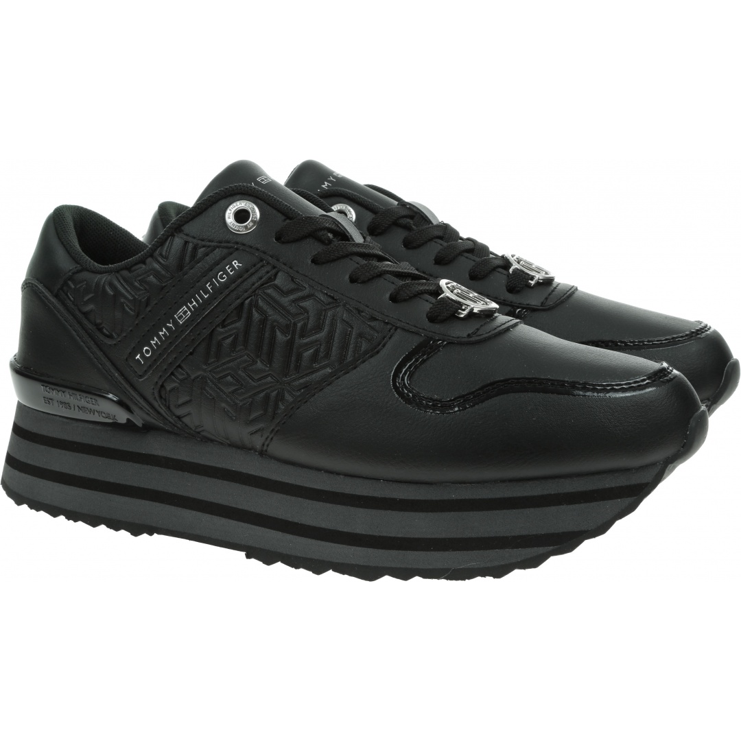 Sneakersy TOMMY HILFIGER Hilfiger Flatform Sneaker FW0FW05939 BDS