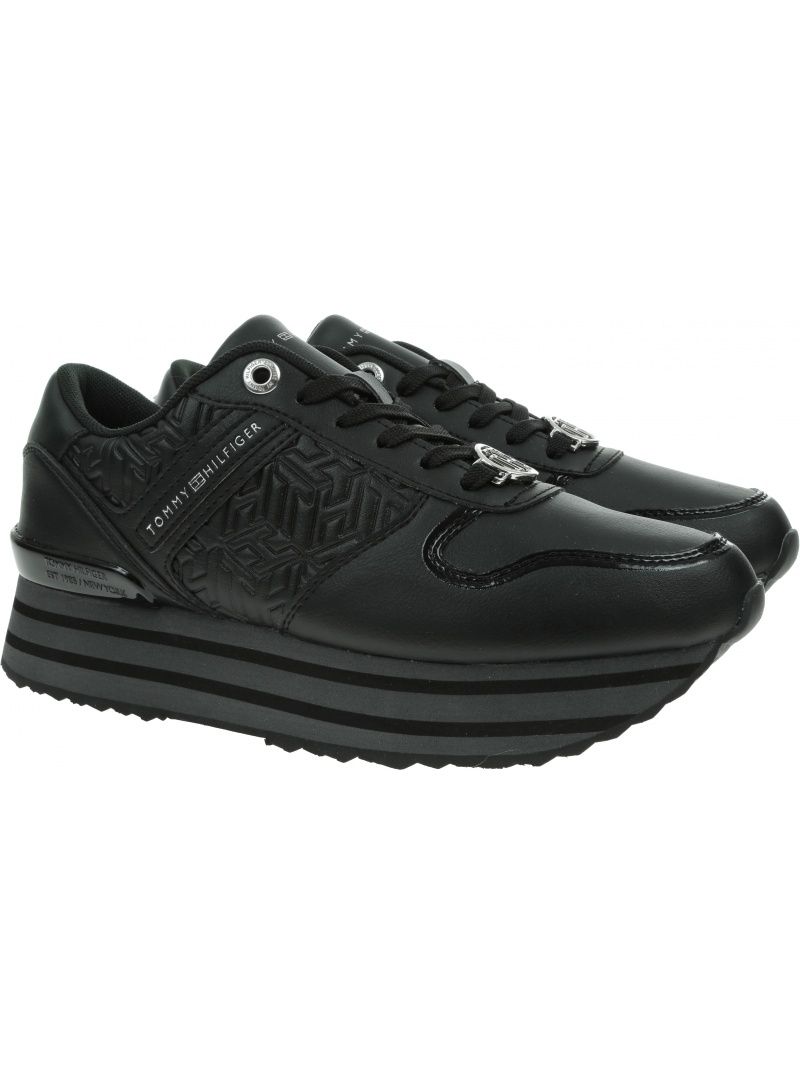 Sneakersy TOMMY HILFIGER Hilfiger Flatform Sneaker FW0FW05939 BDS