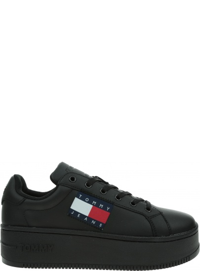 Sneakersy Damskie TOMMY JEANS Flatform Flag Branding Sneaker EN0EN01504 BDS