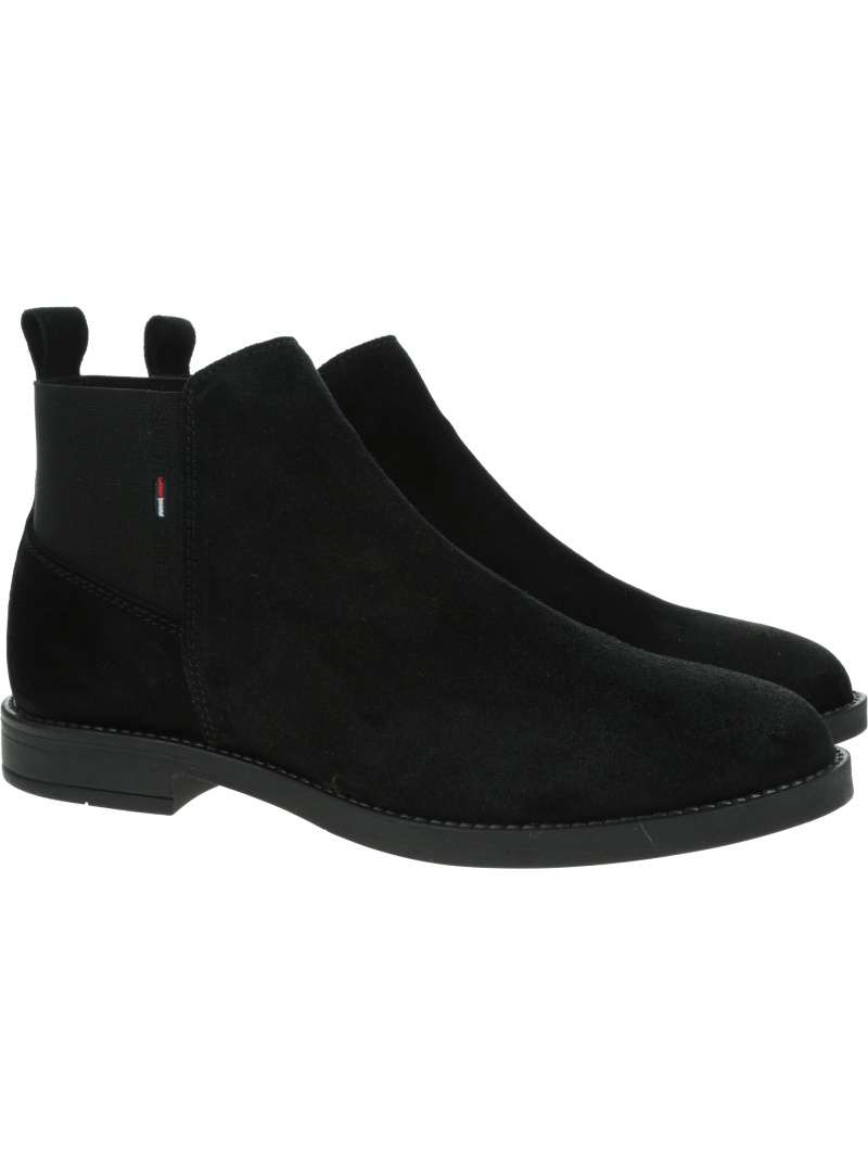 Sztyblety TOMMY JEANS Essentials Chelsea Boot EN0EN01520 BDS