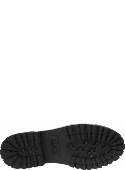 Białe Glany Botki TOMMY JEANS Iridescent Eyelets Flat EN0EN01537 YBL