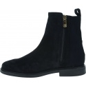 Granatowe Botki TOMMY HILFIGER Essential Flat Boot FW0FW05995 DW5
