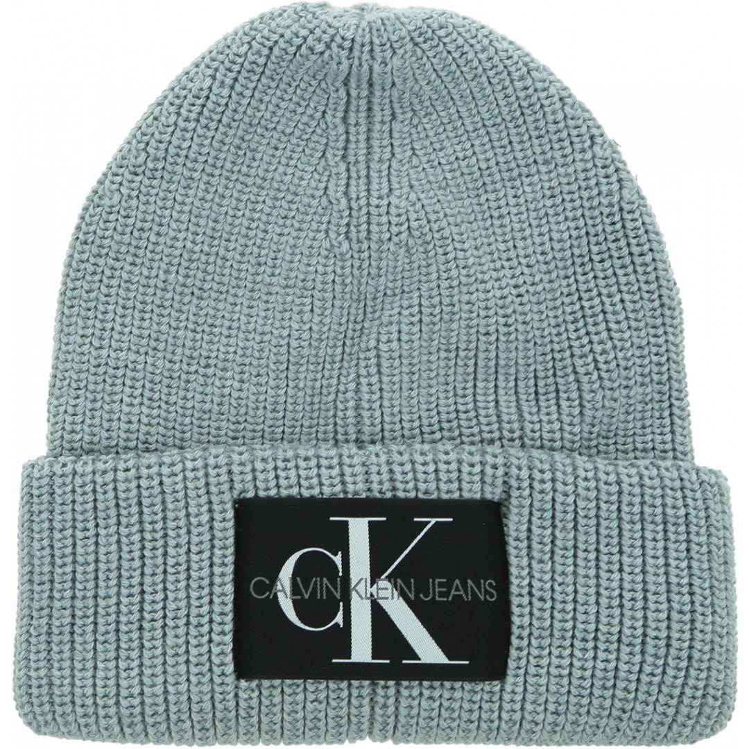Szara Czapka Zimowa CALVIN KLEIN JEANS Beanie K60K607383 PS8