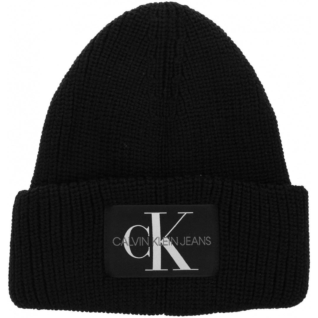 Czarna Czapka Zimowa CALVIN KLEIN JEANS Beanie K60K607383 BDS