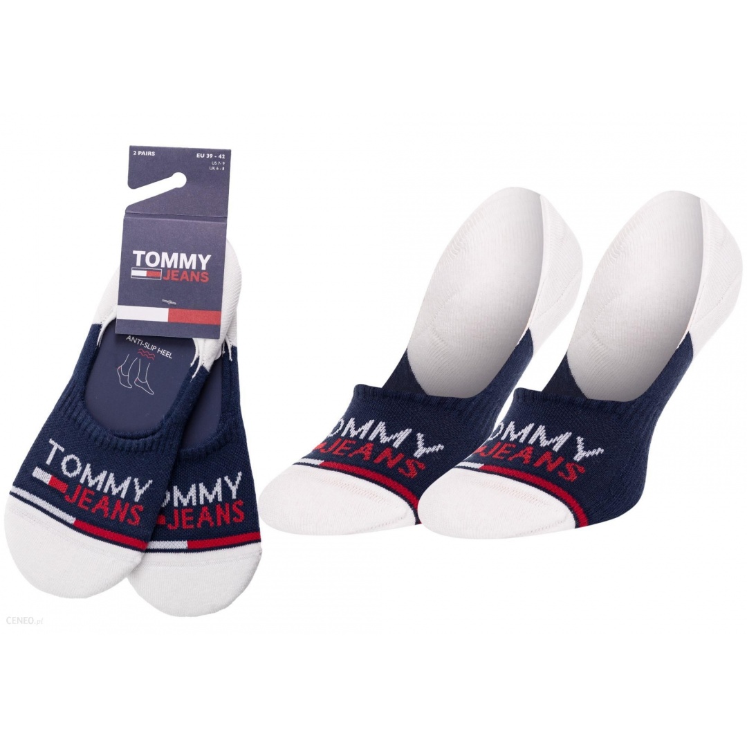 Skarpetki 100000403 002 TOMMY HILFIGER Uni Tj No Show Mid Cut (2-pak)