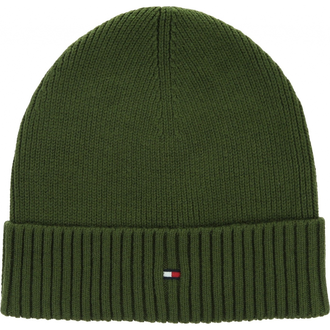 Czapka Zimowa TOMMY HILFIGER Pima Cotton Beanie AM0AM06573 GYY