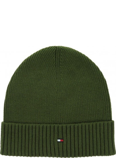 Czapka Zimowa TOMMY HILFIGER Pima Cotton Beanie AM0AM06573 GYY