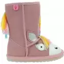 Różowe Kozaczki z Jednorożcem Buty EMU AUSTRALIA Magical Unicorn Pale Pink