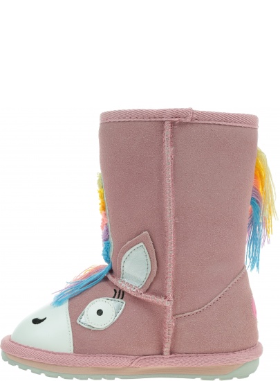 Różowe Kozaczki z Jednorożcem Buty EMU AUSTRALIA Magical Unicorn Pale Pink