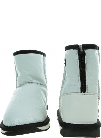 Białe Botki EMU AUSTRALIA Stinger Mini Zip Coconut W12306