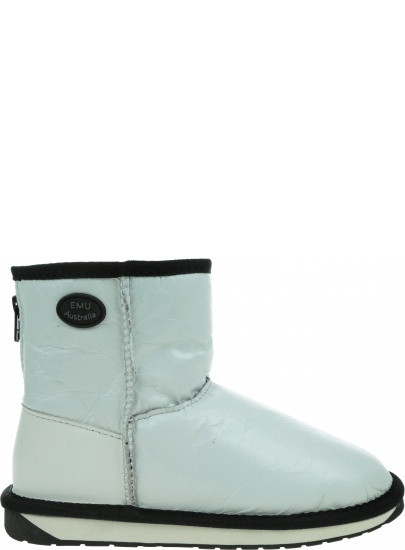 Białe Botki EMU AUSTRALIA Stinger Mini Zip Coconut W12306